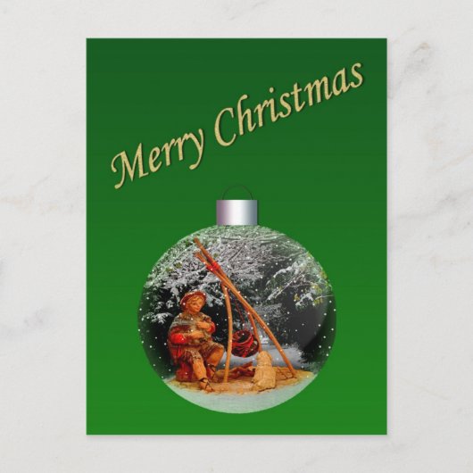 Kerstmisscène Briefkaart (Voorkant)