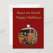 Kerstmisscène Briefkaart (Voorkant / Achterkant)