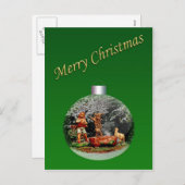 Kerstmisscène Briefkaart (Voorkant / Achterkant)