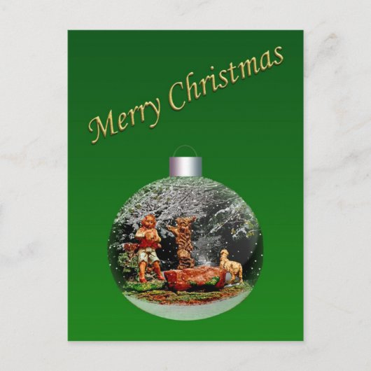 Kerstmisscène Briefkaart (Voorkant)