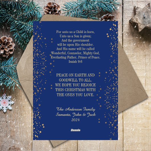 Kerstmisscène Christelijk katholiek modern Feestdagenkaart