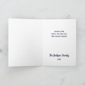 Kerstmisscène Kaarten (marineblauw) (Binnen)