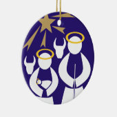 Kerstmisscène Keramisch Ornament (Rechts)