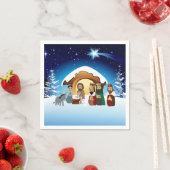 Kerstmisscène Papieren servetten (Insitu)