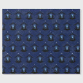 Kerstmisscène religieus cadeaupapier (Vlak)