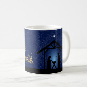 Kerstmisscène religieus koffiemok