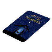 Kerstmisscène religieus magneet (Linkerzijde)