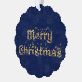 Kerstmisscène religieus ornament kaart (Links)