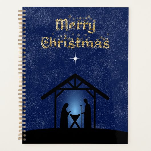 Kerstmisscène religieus planner (Voorkant)
