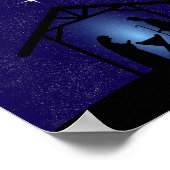 Kerstmisscène religieus poster (Hoek)