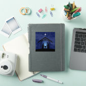 Kerstmisscène religieus sticker (iPad Cover)