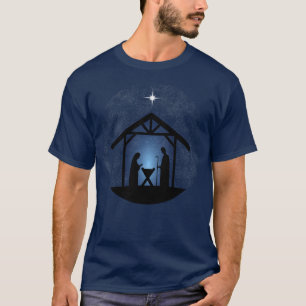 Kerstmisscène religieus t-shirt