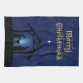 Kerstmisscène religieus theedoek (Horizontaal)