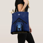 Kerstmisscène religieus tote bag (Dichtbij)