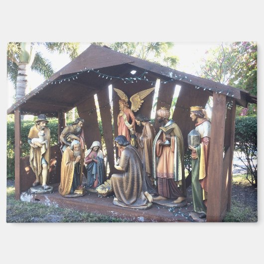 Kerstmisscène. Sanibel is., Verenigde Staten. Magneet (Voorkant)