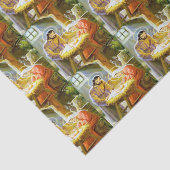 Kerstmisscène Tissue Paper Tissuepapier (Detail)