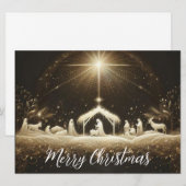 Kerstmisscène Vakantie Kaart (Voorkant / Achterkant)