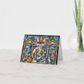 Kerstmisscène Vrolijk kerstfeest Kaart (Voorkant)