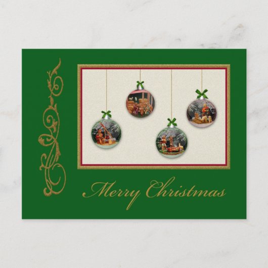 Kerstmisscènes Briefkaart (Voorkant)