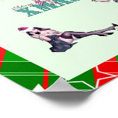 Kerstmisschoonheden, Pin-up meisjes XMAS kunstdruk Poster (Hoek)