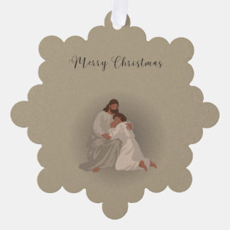 Kerstmisse doekjes voor christenen ornament kaart