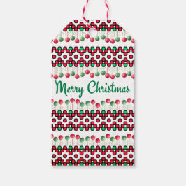 Kerstmisse servetten cadeaulabel