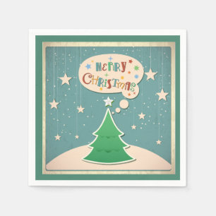 Kerstmisse servetten - Kerstboom