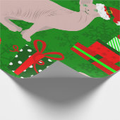 Kerstmissfynx Kat Santa Sfinx Cadeaupapier (Hoek)