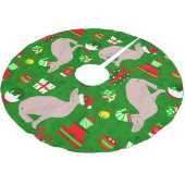 Kerstmissfynx Kat Santa Sfinx Kerstboom Rok (Gekanteld)