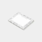 Kerstmissneeuwvlok gepersonaliseerde naam post-it® notes (Schuin)