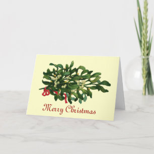 KERSTMISTELS MET RODE LINT KAART