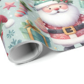 Kerstmisthema inpakpapier (Rol Hoek)