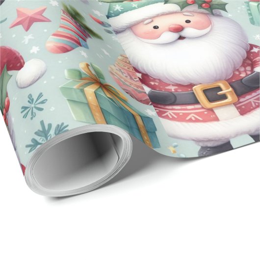 Kerstmisthema inpakpapier (Rol Hoek)