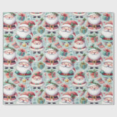 Kerstmisthema inpakpapier (Vlak)