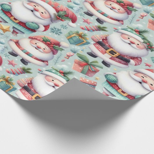 Kerstmisthema inpakpapier (Hoek)