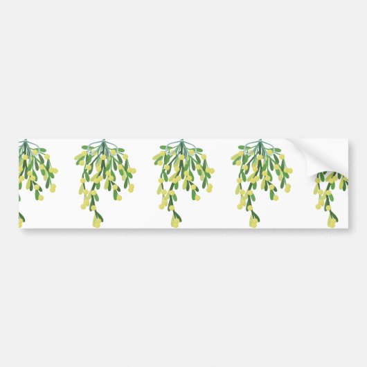 kerstmistletoe bumpersticker (Voorkant)