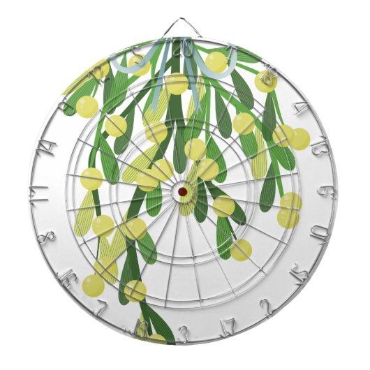 kerstmistletoe dartbord (Voorkant)