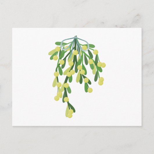 kerstmistletoe feestdagenkaart (Voorkant)