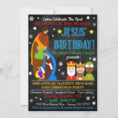 Kerstmisuitnodiging Kaart (Voorkant)