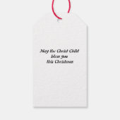 Kerstmiszegeningen Cadeaulabel (Achterkant)