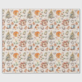 Kerstmix elementen inpakpapier 30 in x 6 ft (Vlak)