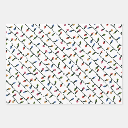 kerstmix - kerstverlichting inpakpapier vel (Voorkant 2)