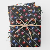 kerstmix - kerstverlichting inpakpapier vel (In situ)