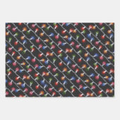 kerstmix - kerstverlichting inpakpapier vel (Voorkant)