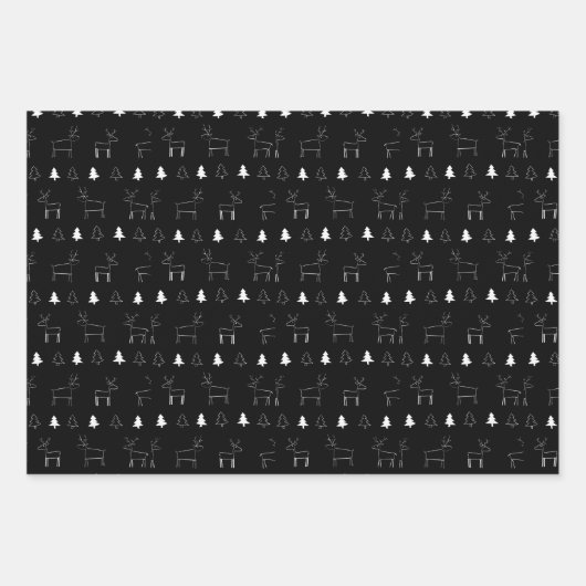 KerstMode Ayasha Logo Birch Forest Inpakpapier Vel (Voorkant 2)