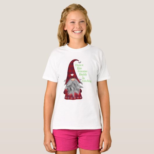 kerstMode GEEFT DANKZIJ GNOME BUDDY T-shirt (Voorkant volledig)