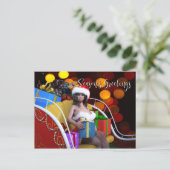 kerstmodel met Briefkaart voor cadeaus (4.25 x 5.6 (Staand voorkant)