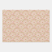 Kerstmoderne legante glitter Gold Trim Inpakpapier Vel (Voorkant 2)