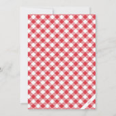 Kerstmoderne, minimale rood- en witte fotokaart feestdagenkaart (Achterkant)