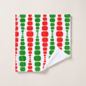 Kerstmoderne rechthoeken bad handdoek (Wasdoekje)